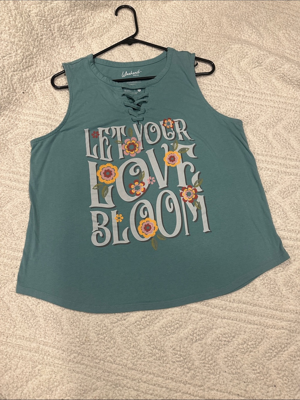 Weekend Soul Laced Decal Tank Top